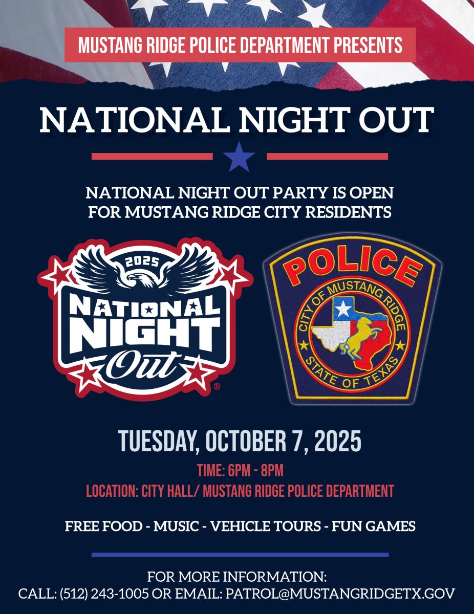 Mustang Ridge National Night Out - October 7
