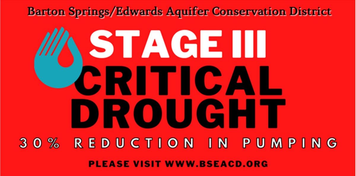Stage III Critical Drought Restrictions
